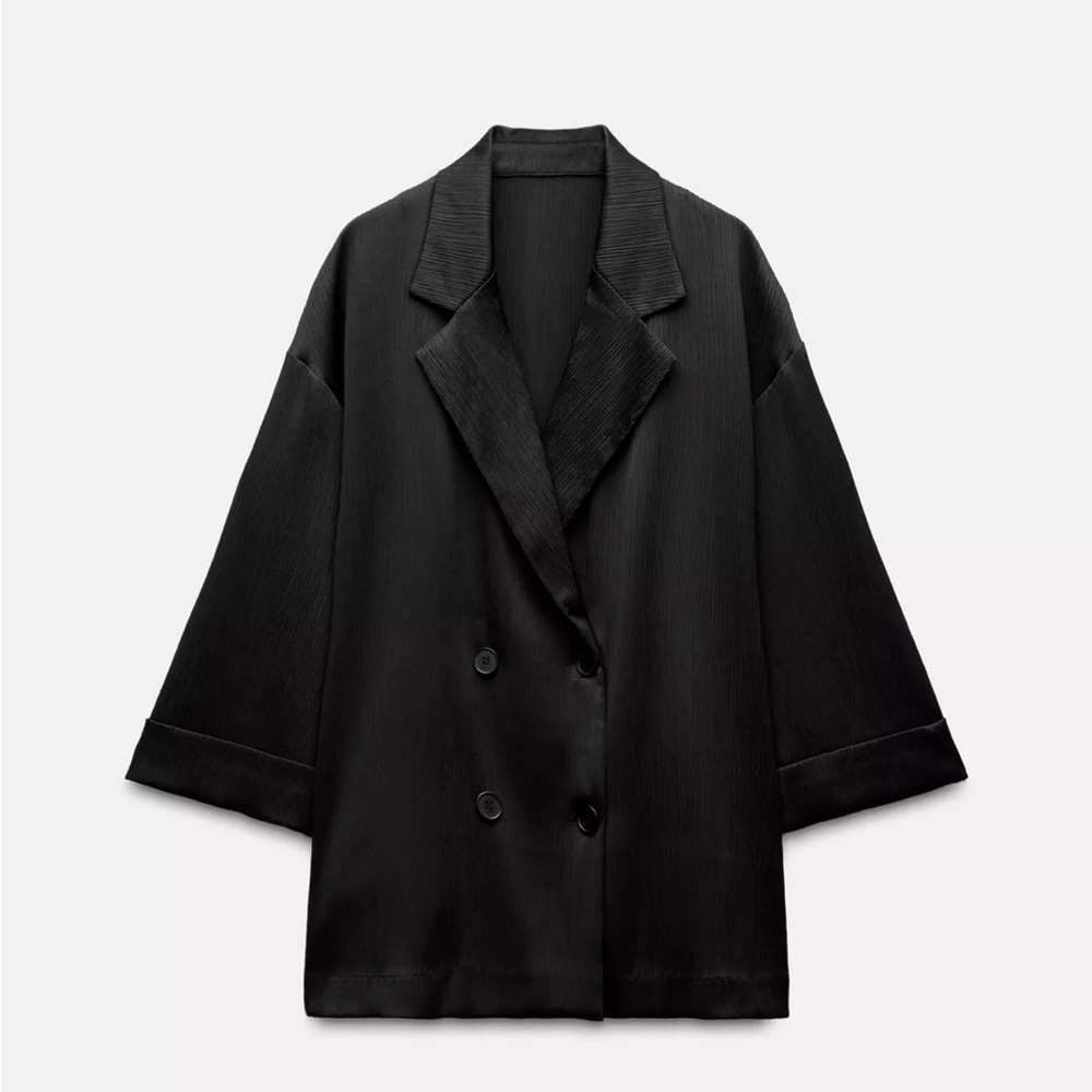 Zara satin blazer
